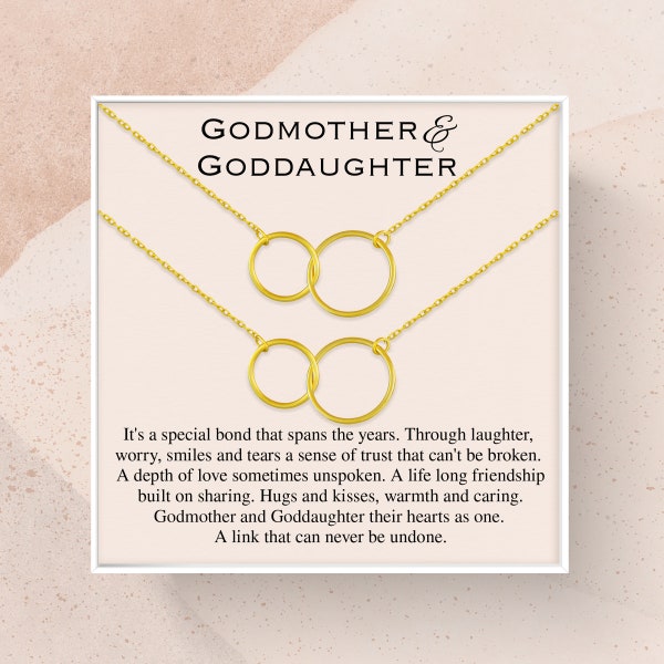 Godmother and Goddaughter Necklace | Godmother and Goddaughter Gifts | Godmother and Goddaughter Jewelry