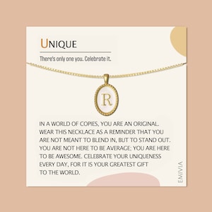 Sterling Silver Initial Necklace: Be!Spoken Gift