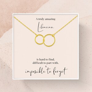 Librarian Gift | Gift for Librarian Necklace | A Truly Amazing Librarian Appreciation Gift