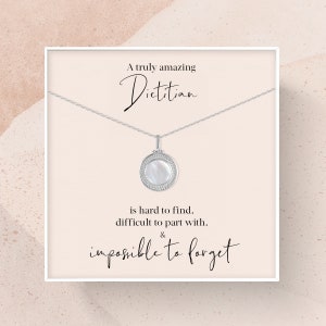 Dietitian Gift | Gift for Dietitian Necklace | A Truly Amazing Dietitian Appreciation Gift