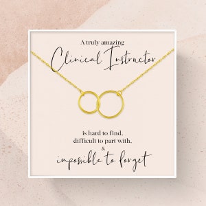 Clinical Instructor Gift | Leaving Gift for Clinical Instructor Jewelry | A Truly Amazing Clinical Instructor Gift Necklace