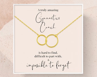 Gymnastics Coach Gift for Women | Leaving Gift for Gymnastics Coach | A Truly Amazing Gymnastics Coach Gift Necklace