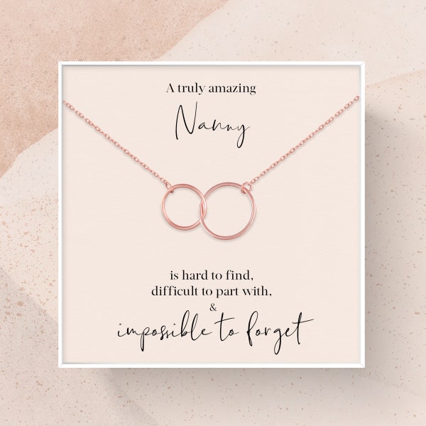 Nanny Gift | Gift for Nanny Necklace | A Truly Amazing Nanny Appreciation Gift