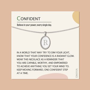 New Job Gift | Graduation Gift for Her |  Personalized Necklace | Be!Spoken by Emivia | CONFIDENT