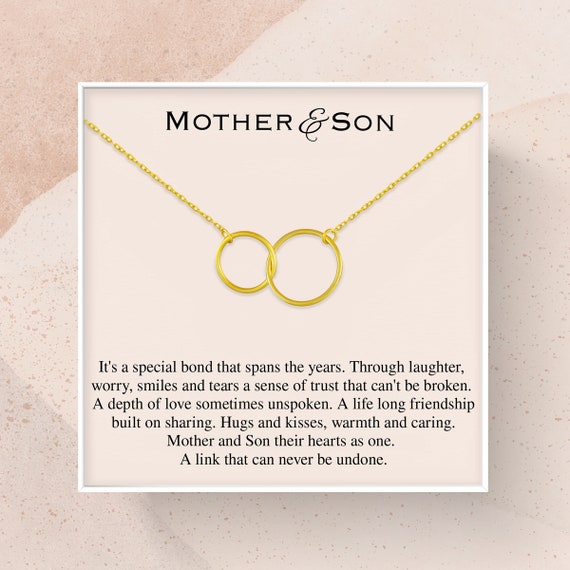 Mom Necklace, Mother & Son, Mom Gifts From Son, Gift For Mom From Son,  Sentimental Gifts - Necklacespring