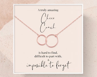 Cheer Coach Gift for Women | Leaving Gift for Cheer Coach | A Truly Amazing Cheer Coach Gift Necklace