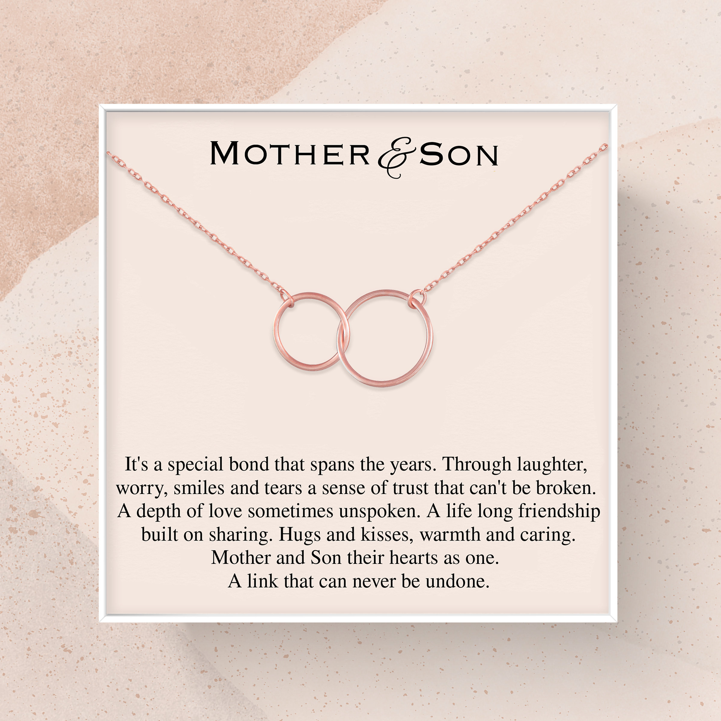 Mother's Day Necklace - Love Knot Necklace - Mother And Son Happy Mother's  Day Mom Necklace Mothers gift Necklace Gift For Mother Necklace 25239