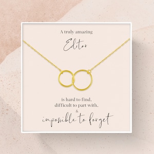 Editor Gift | Gift for Editor | Gift for Editor Necklace | A Truly Amazing Editor Gift
