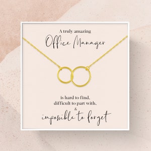 Office Manager Gift | Gift for Office Manager | Gift for Office Manager Necklace | A Truly Amazing Office Manager Gift