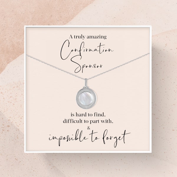 Confirmation Sponsor Gift | Appreciation Gift for Confirmation Sponsor Necklace | A Truly Amazing Confirmation Sponsor Gift