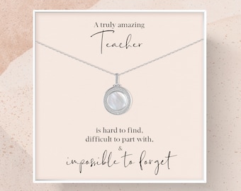 Teacher Gift | Gift for Teacher Necklace | A Truly Amazing Teacher Appreciation Gift