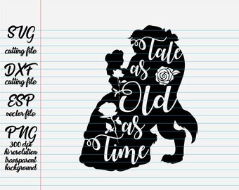 Download Tale as old as time svg | Etsy
