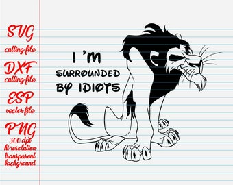 Lion king scar svg | Etsy