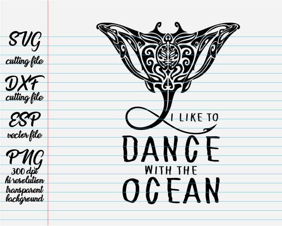 Download I like to dance with the ocean / Disney Quotes /quote svg / | Etsy