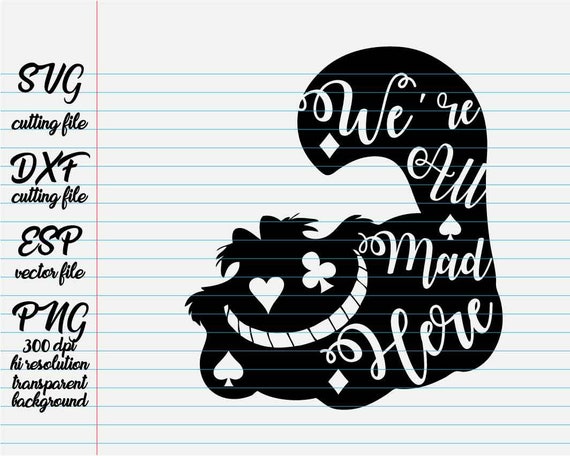 Download We are all mad here Alice in wonderland quote / Disney ...