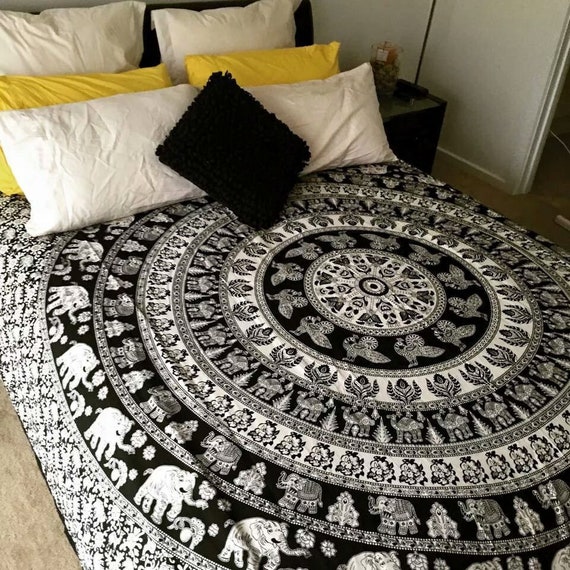 Elephant Mandala Anwuli Duvet Cover Quilt Queen Size Image 0