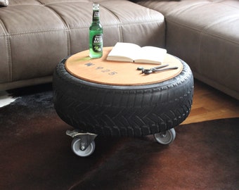 Heißer Reifen Couchtisch Beistelltisch Loft Style Tisch upcycling