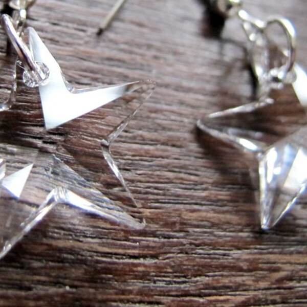 2 Stück Swarovski Elements Sterne 20mm *crystal* 6714 Star Pendant