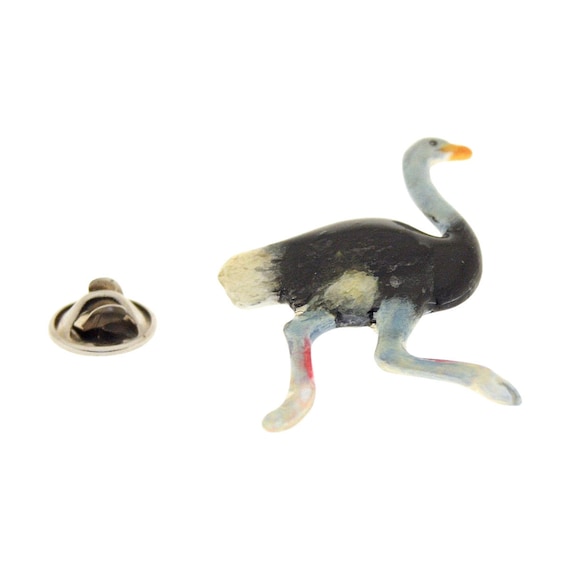 Heron Pewter Lapel Pin Brooch - Hand Crafted USA Made Bird Pin (1 5/8 X 1 3/8 Inches)