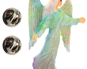 Angel Pin ~ Hand Painted ~ Lapel Pin