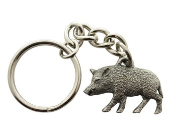 Handmade Keychain Chinese Zodiac Wild Boar L gift VANCA Made in Japan #56282 