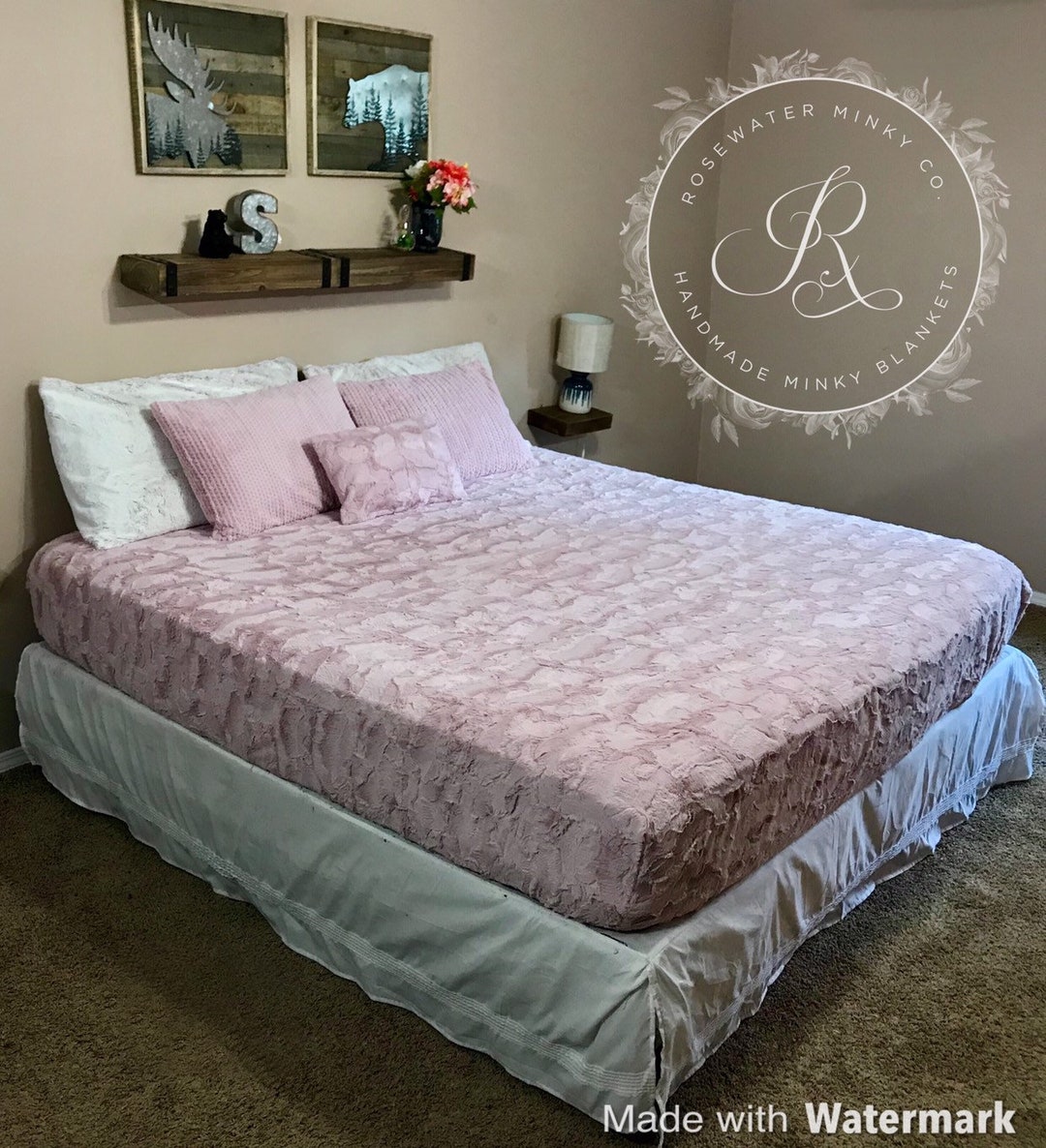 Queen or King Size Minky Fitted Sheet Etsy