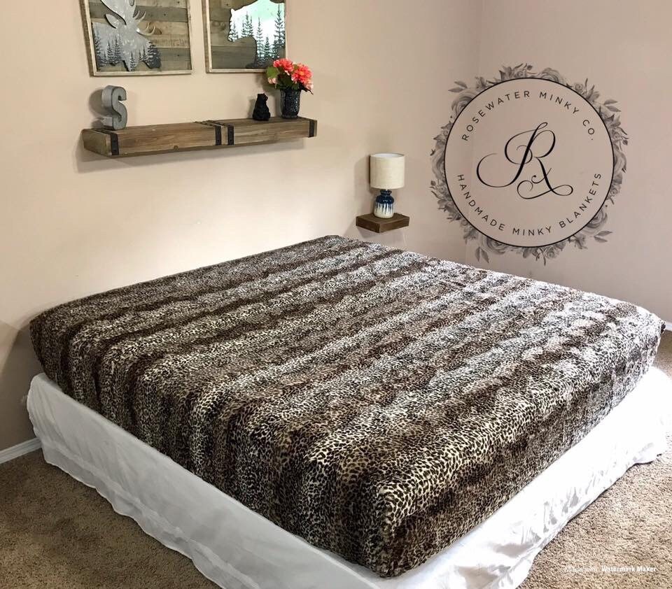 Queen or King Size Minky Fitted Sheet Etsy