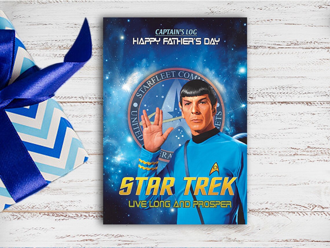 Star Trek Original FATHER S DAY Card 2 Versions With Etsy Star Trek Original FATHER S DAY Card 2 Versions With Etsy