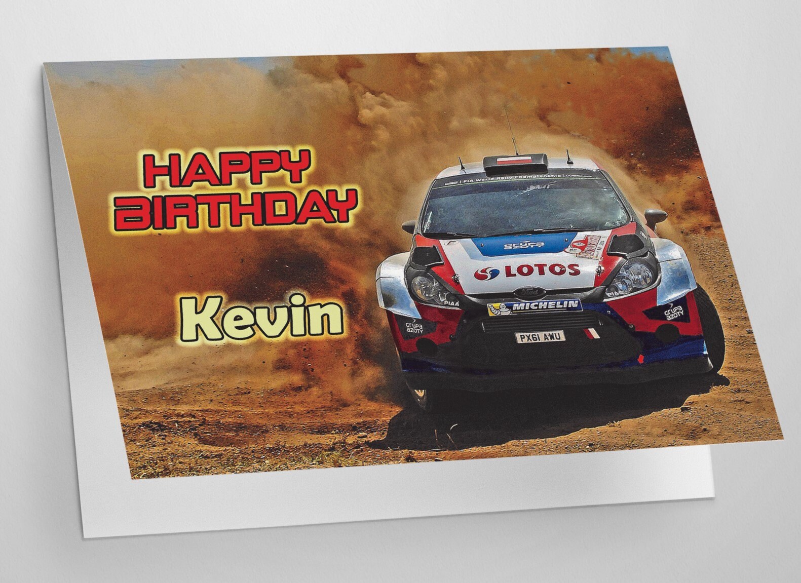 PERSONALISED Rally Car Birthday Greeting Card With Envelope Etsy UK