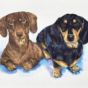 Custom pet portrait, dog portrait, hand-painted pet portrait from your photo, gift for dog lover, dog lover gift, commission your own dog