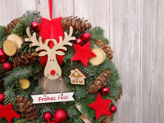 Türkranz Weihnachten Türkränze Weihnachtskranz Türdeko Weihnachtstürkranz Deko Kranz Weihnachten Türschmuck Natürlich Kränze Weihnachtlich