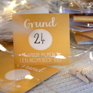 Lieblingsmensch Adventskalender-Set 24 Gründe warum du mein Lieblingsmensch bist Bild 5