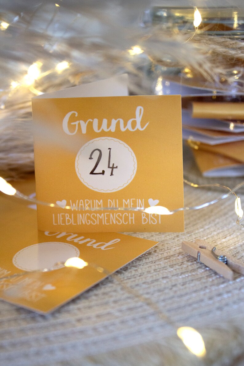 Lieblingsmensch Adventskalender-Set 24 Gründe warum du mein Lieblingsmensch bist Bild 5