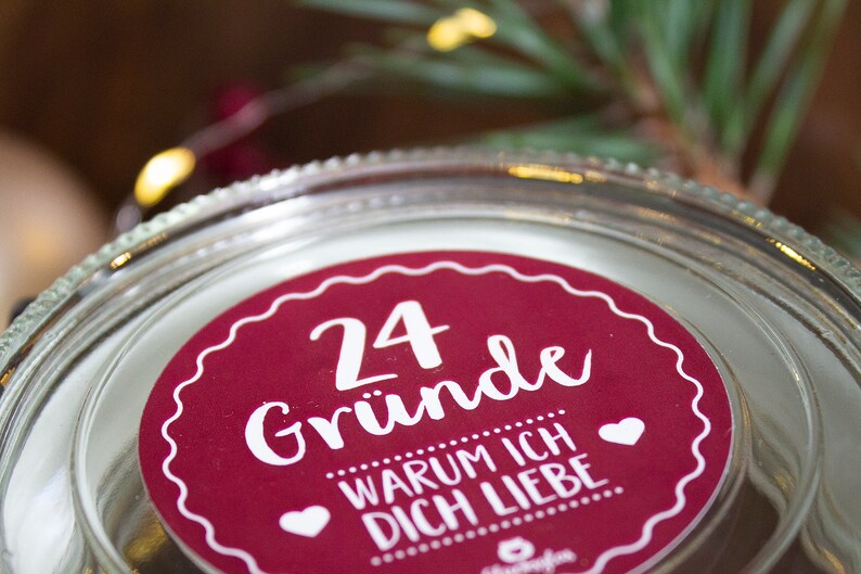 Adventskalender Liebe 24 Gründe warum ich dich Etsy