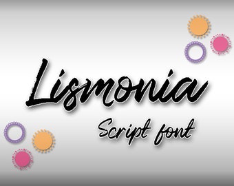 Lismonia Script Font,Lismonia Script Font for Cricut,Lismonia Script Font Download,INSTANT DOWNLOAD
