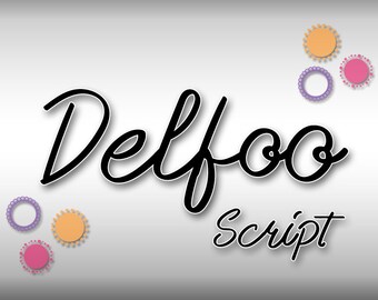 Delfoo Script Font,Delfoo Script Font for Cricut,Delfoo Script Font Download,INSTANT DOWNLOAD