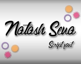 Natash Sena Script Font,Natash Sena Script Font for Cricut,Natash Sena Script Font Download,INSTANT DOWNLOAD