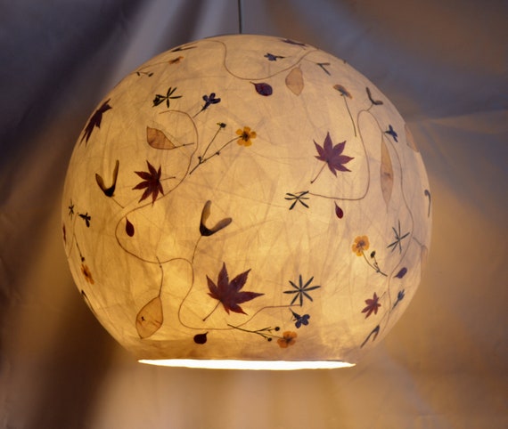 Lampshade 17 Made Of Tissue Paper With Japanese Maple Hong Kong Tissue Paper With Japanese Maple, How To Cover A Lampshade With Tissue Paper