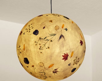 Lampshade 3 made of tissue paper with silver coins, men's faithful, barberry... ball lamp, ceiling lamp, tissue paper lamp