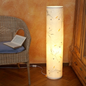 Colonna luminosa 22 con bromo, topinambur... lampada da terra, lampada da terra, lampada da tavolino
