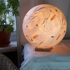 Paralume 19 in carta velina al bromo, topinambur, crespino... lampada da tavolo, lampada da comodino, lampada da terra