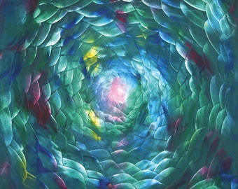Mandala Seelenbild 078  Größe: 85,0 cm x 100,0 cm