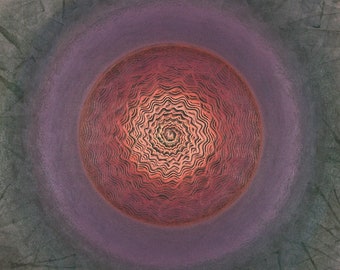 Mandala Seelenbild 045  Größe: 85,0 cm x 100,0 cm