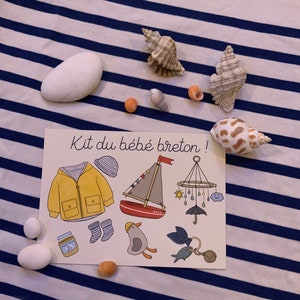 Carte postale du bébé breton