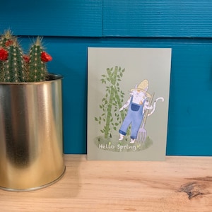 Hello spring // chat jardinier // gardener cat // plant lover // nature // permaculture // spring // printemps