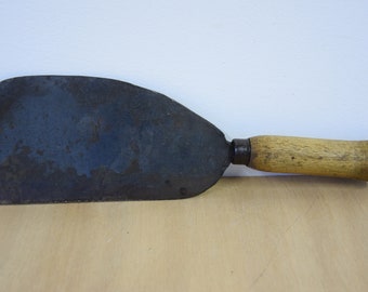 Collectible Antique Farm Knife gesmeed staal houten handvat 1800s, Antieke Butches Mes, Antiek Vlees Hakmes, Collectible Antique Farm tools