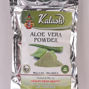 Kalash Aloe Vera Leaf Powder For Health Hair & Skin | Natural |organic Aloe Vera powder