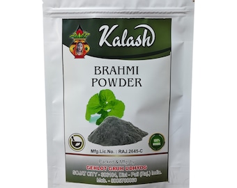 Organic Brahmi Powder for Hair Care | Ayurvedic Herbal Hair Mask | Natural Scalp Conditioning