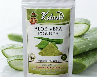 Kalash Aloe Vera Powder, Natural Botanical Facial Care Ingredient (DIY Face Mask)