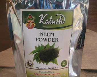 Organic Neem Powder for Face Masks & Scalp Care | Herbal Neem Leaf Powder for Skin And Hair Care